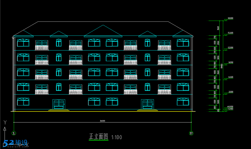 单元式多层住宅方案设计房屋建筑学课程设计说明书图纸